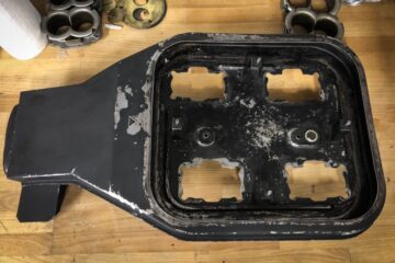 Ferrari 308 airbox in need of a repaint